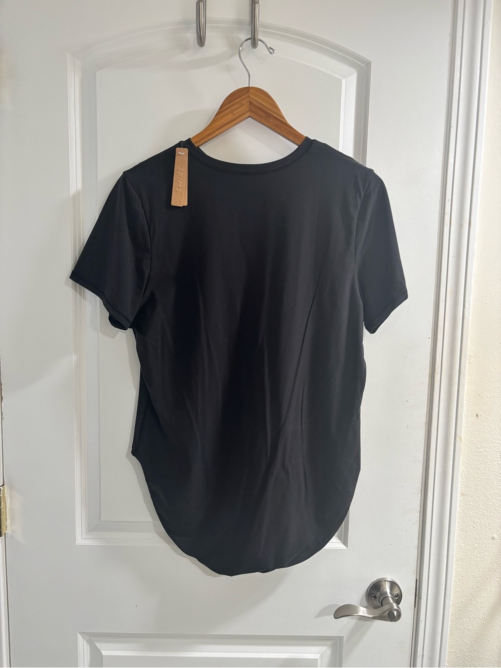 SKIMS Black Fits Anybody Crew Neck T-Shirt Bodysuit - Picture 7 of 15